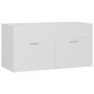 vidaXL Set Mobili da Bagno 2 pz Bianco in Truciolato vidaXL Set Mobili da Bagno 2 pz Bianco in Truciolato