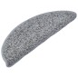 vidaXL Tappetini per Scale 10 pz 65x21x4 cm Grigi