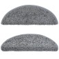 vidaXL Tappetini per Scale 10 pz 65x21x4 cm Grigi