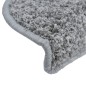 vidaXL Tappetini per Scale 10 pz 65x21x4 cm Grigi