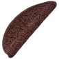 vidaXL Tappetini per Scale 10 pz 65x21x4 cm Marroni