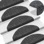 vidaXL Tappetini Scale Adesivi 10 pz 65x21x4 cm Grigio Scuro Agugliati vidaXL Tappetini Scale Adesivi 10 pz 65x21x4 cm Grigio Scuro Agugliati