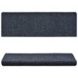 vidaXL Tappetini per Scale Tessuto Agugliato 5 pz 65x21x4 cm Antracite