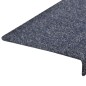 vidaXL Tappetini per Scale Tessuto Agugliato 5 pz 65x21x4 cm Antracite
