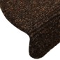 vidaXL Tappetini Adesivi per Scale 5 pz Marroni 56x17x3 cm Agugliati vidaXL Tappetini Adesivi per Scale 5 pz Marroni 56x17x3 cm Agugliati