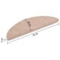 vidaXL Tappetini Scale Adesivi 10 pz 56x17x3 cm Marroni Agugliati vidaXL Tappetini Scale Adesivi 10 pz 56x17x3 cm Marroni Agugliati