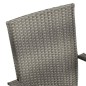 vidaXL Set Mobili da Pranzo per Giardino 7 pz Grigio