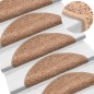 vidaXL Tappetini per Scale 10 pz 65x21x4 cm Beige vidaXL Tappetini per Scale 10 pz 65x21x4 cm Beige