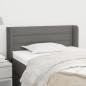 vidaXL Testiera ad Orecchio Grigio Scuro 93x16x78/88 cm in Tessuto