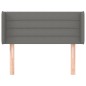 vidaXL Testiera ad Orecchio Grigio Scuro 93x16x78/88 cm in Tessuto