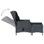 vidaXL Set Mobili da Pranzo per Giardino 7 pz Grigio Scuro vidaXL Set Mobili da Pranzo per Giardino 7 pz Grigio Scuro