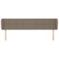 vidaXL Testiera ad Orecchio Tortora 183x23x78/88 cm in Tessuto vidaXL Testiera ad Orecchio Tortora 183x23x78/88 cm in Tessuto