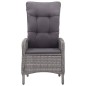vidaXL Set Mobili da Pranzo per Giardino 5 pz Grigio vidaXL Set Mobili da Pranzo per Giardino 5 pz Grigio