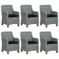 vidaXL Set Mobili da Pranzo per Giardino 7 pz Grigio Chiaro vidaXL Set Mobili da Pranzo per Giardino 7 pz Grigio Chiaro