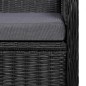 vidaXL Set Mobili da Pranzo per Giardino 7 pz Nero vidaXL Set Mobili da Pranzo per Giardino 7 pz Nero
