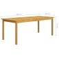 vidaXL Set Mobili da Pranzo per Giardino 7 pz Beige vidaXL Set Mobili da Pranzo per Giardino 7 pz Beige