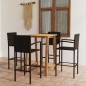 vidaXL Set Bar da Giardino 5 pz Marrone vidaXL Set Bar da Giardino 5 pz Marrone