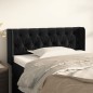 Testiera ad Orecchio Nera 93x16x78/88 cm in Velluto Testiera ad Orecchio Nera 93x16x78/88 cm in Velluto