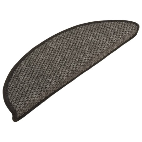 vidaXL Tappeti Autoadesivi Scale Aspetto Sisal 15 pz 56x17x3 cm