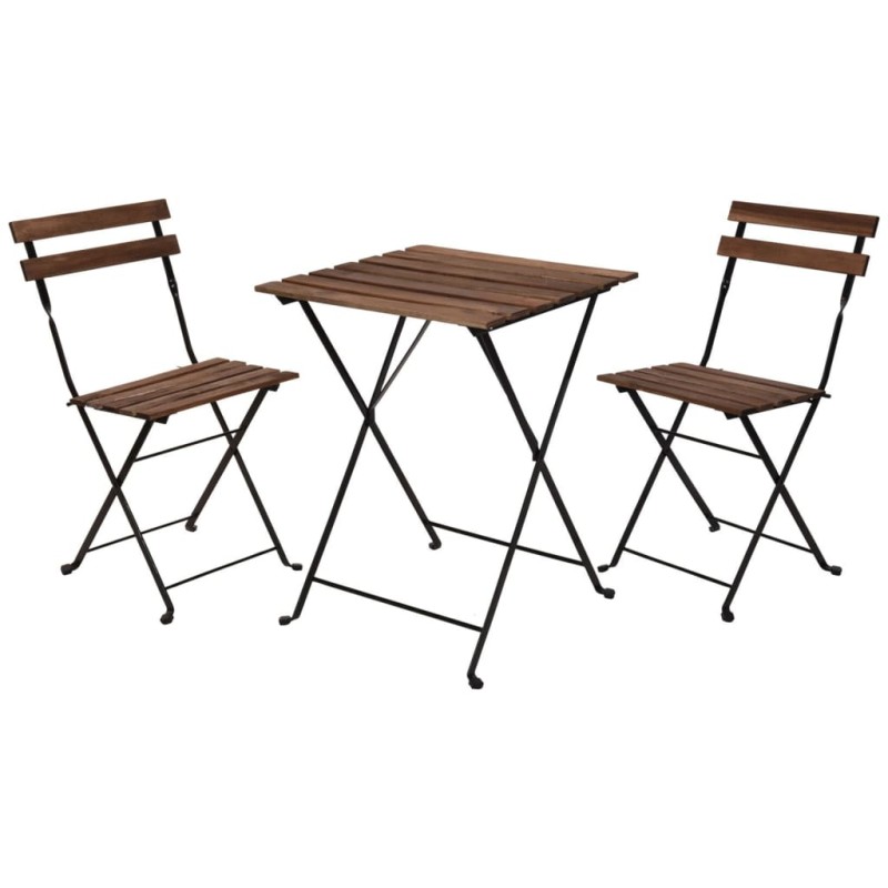 ProGarden Set da Bistrot 3 pz Nero ProGarden Set da Bistrot 3 pz Nero
