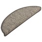 vidaXL Tappeti Autoadesivi Scale Aspetto Sisal 15pz 56x17x3cm Argento vidaXL Tappeti Autoadesivi Scale Aspetto Sisal 15pz 56x17x3cm Argento