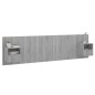 Testiera Letto con Comodini in Legno Multistrato Grigio Sonoma Testiera Letto con Comodini in Legno Multistrato Grigio Sonoma