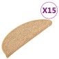 vidaXL Tappeti Autoadesivi Scale 15 pz 56x17x3 cm Arancioni