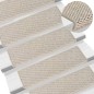 vidaXL Tappeti Autoadesivi Scale Aspetto Sisal 15 pz 65x21x4cm Argento vidaXL Tappeti Autoadesivi Scale Aspetto Sisal 15 pz 65x21x4cm Argento