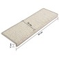 vidaXL Tappeti Autoadesivi Scale Aspetto Sisal 15 pz 65x21x4cm Argento vidaXL Tappeti Autoadesivi Scale Aspetto Sisal 15 pz 65x21x4cm Argento