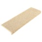 vidaXL Tappeti Adesivi Scale Aspetto Sisal 15pz 65x21x4cm Beige Chiaro vidaXL Tappeti Adesivi Scale Aspetto Sisal 15pz 65x21x4cm Beige Chiaro