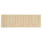 vidaXL Tappeti Adesivi Scale Aspetto Sisal 15pz 65x21x4cm Beige Chiaro vidaXL Tappeti Adesivi Scale Aspetto Sisal 15pz 65x21x4cm Beige Chiaro