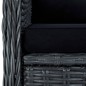 vidaXL Set Mobili da Pranzo per Giardino 7 pz Grigio Scuro