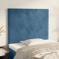 Testiera 2 pz Blu scuro 90x5x78/88 cm in Velluto Testiera 2 pz Blu scuro 90x5x78/88 cm in Velluto