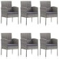 vidaXL Set Mobili da Pranzo per Giardino 7 pz Grigio