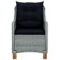 vidaXL Set da Pranzo da Giardino 9 pz Grigio Chiaro vidaXL Set da Pranzo da Giardino 9 pz Grigio Chiaro