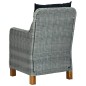 vidaXL Set da Pranzo da Giardino 9 pz Grigio Chiaro vidaXL Set da Pranzo da Giardino 9 pz Grigio Chiaro