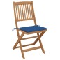 Sedie da Giardino Pieghevoli 6 pz con Cuscini Massello Acacia Sedie da Giardino Pieghevoli 6 pz con Cuscini Massello Acacia
