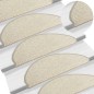 vidaXL Tappetini Autoadesivi per Scale 15 pz Argento 65x21x4 cm vidaXL Tappetini Autoadesivi per Scale 15 pz Argento 65x21x4 cm