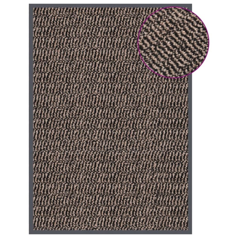 vidaXL Zerbino Trapuntato 40x60 cm Marrone Scuro vidaXL Zerbino Trapuntato 40x60 cm Marrone Scuro