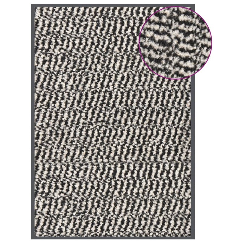 vidaXL Zerbino Trapuntato 40x60 cm Marrone Chiaro vidaXL Zerbino Trapuntato 40x60 cm Marrone Chiaro