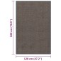 vidaXL Zerbino Trapuntato 120x180 cm Marrone Scuro vidaXL Zerbino Trapuntato 120x180 cm Marrone Scuro