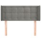 Testiera ad Orecchio Grigio Chiaro 103x16x78/88 cm in Velluto Testiera ad Orecchio Grigio Chiaro 103x16x78/88 cm in Velluto