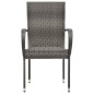 vidaXL Set da Pranzo da Giardino 7 pz Grigio vidaXL Set da Pranzo da Giardino 7 pz Grigio