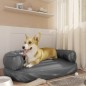 vidaXL Letto per Cani Ergonomico Gommapiuma Grigio 88x65 cm Similpelle vidaXL Letto per Cani Ergonomico Gommapiuma Grigio 88x65 cm Similpelle