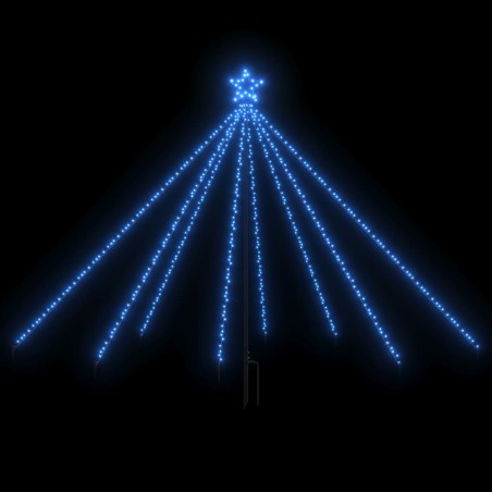 vidaXL Luci per Albero di Natale Interni Esterni 400 LED Blu 2,5 m