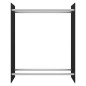 vidaXL Porta Legna Nero 80x35x100 cm in Vetro Temperato vidaXL Porta Legna Nero 80x35x100 cm in Vetro Temperato
