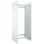 vidaXL Porta Legna Bianco 40x35x100 cm in Vetro Temperato vidaXL Porta Legna Bianco 40x35x100 cm in Vetro Temperato