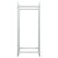 vidaXL Porta Legna Bianco 40x35x100 cm in Vetro Temperato vidaXL Porta Legna Bianco 40x35x100 cm in Vetro Temperato