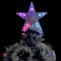 vidaXL Albero Natale Artificiale LED Bianco e Blu 180 cm Fibra Ottica vidaXL Albero Natale Artificiale LED Bianco e Blu 180 cm Fibra Ottica