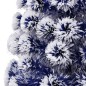 vidaXL Albero Natale Artificiale LED Bianco e Blu 180 cm Fibra Ottica vidaXL Albero Natale Artificiale LED Bianco e Blu 180 cm Fibra Ottica